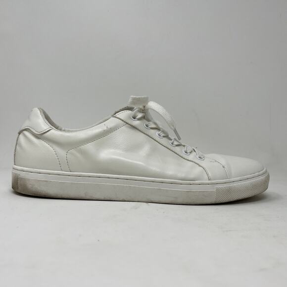 Banana Republic Patent Leather Lace Up Shoe Sneaker White - 10 - Picture 9 of 9